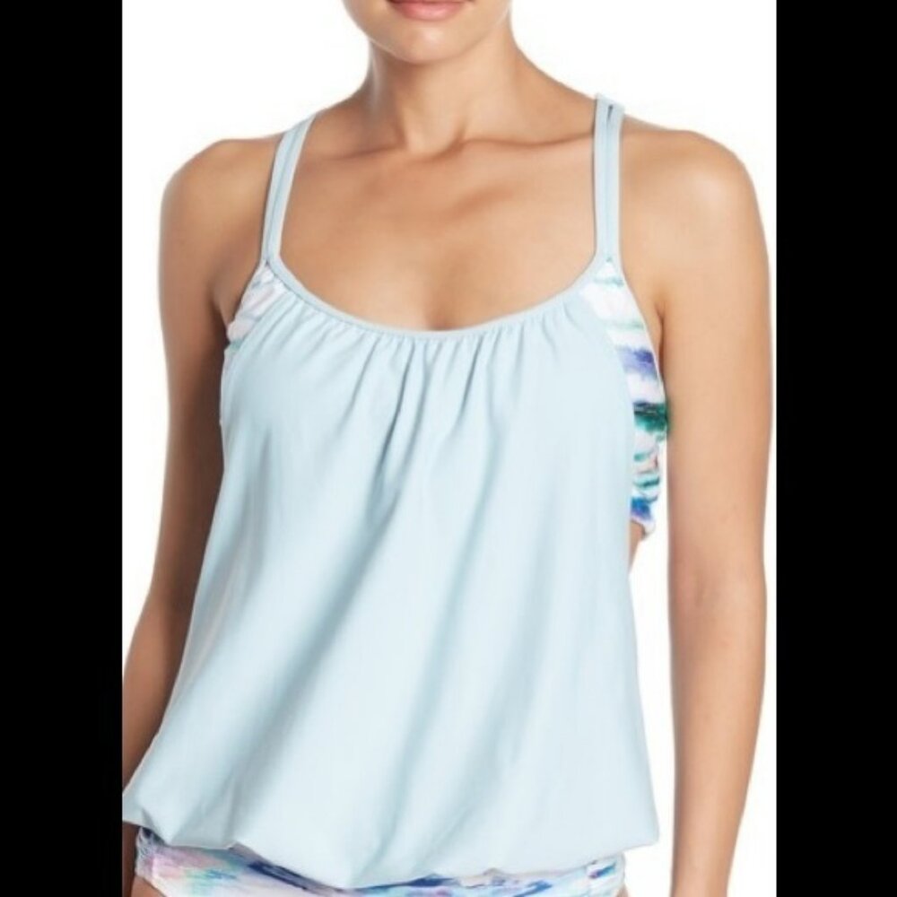 Next By Athena Double Up Layered Tankini Top 36 B/ C